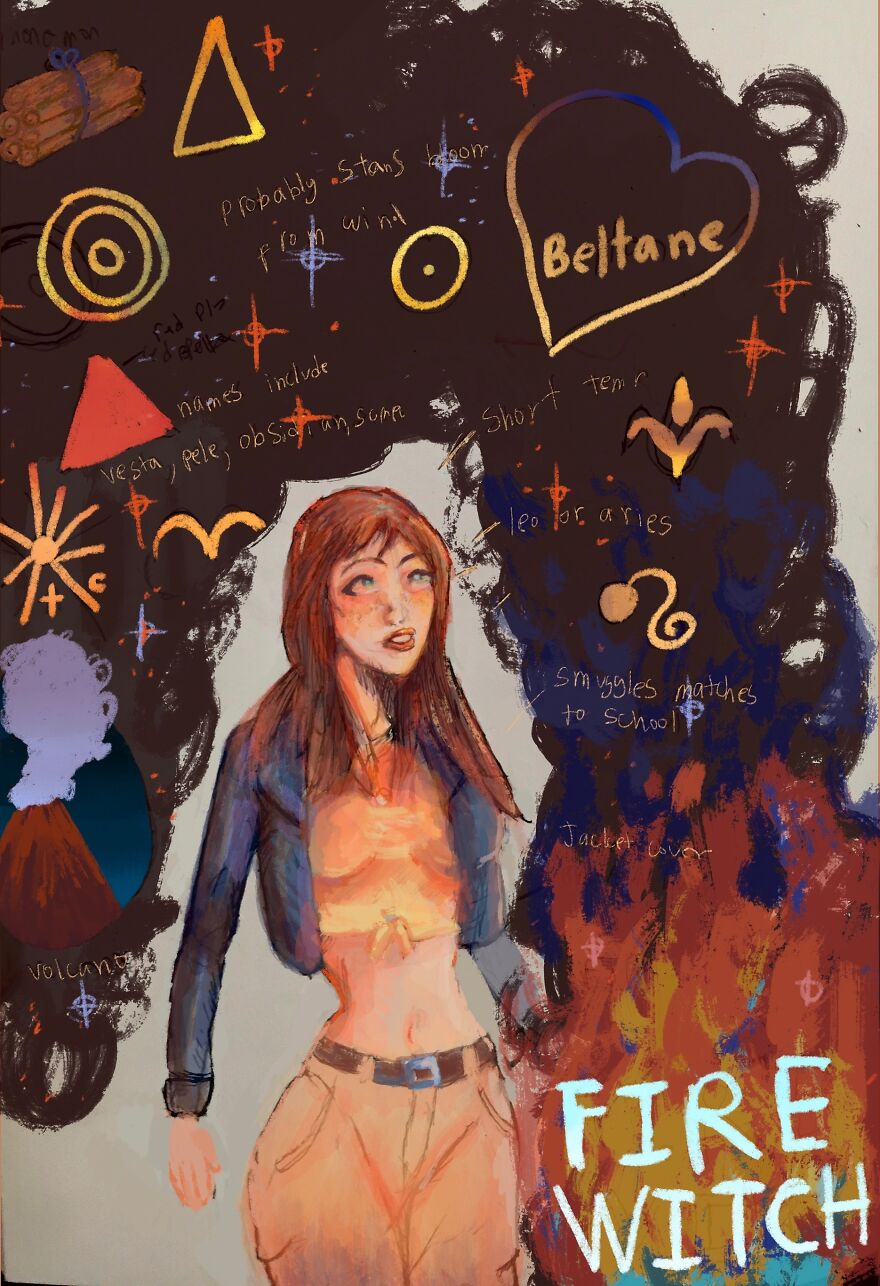 Self Taught Teen Artist Is Illustrating Witchcraft And Friends Self Taught Teen Artist Is Illustrating Witchcraft And Friends