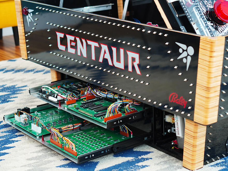 I Built A Playable Pinball Coffee Table From A 1981 Bally Centaur!