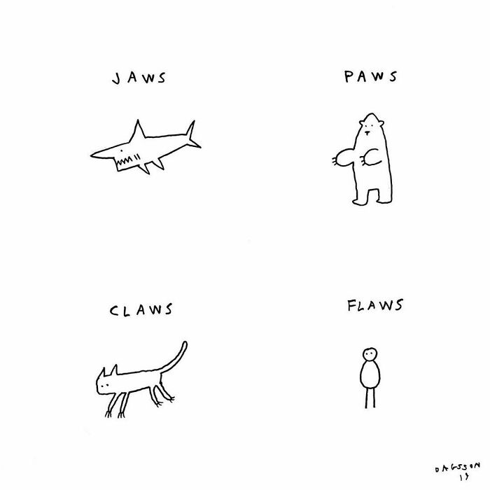 #jaws #paws #claws #flaws