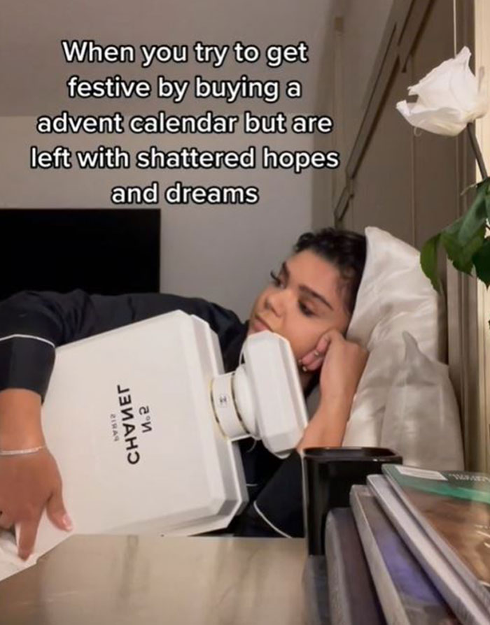 TikToker Roasts Chanel By Revealing What’s Inside Its ‘Glamorous’ $825 Advent Calendar TikToker Roasts Chanel By Revealing What’s Inside Its ‘Glamorous’ $825 Advent Calendar