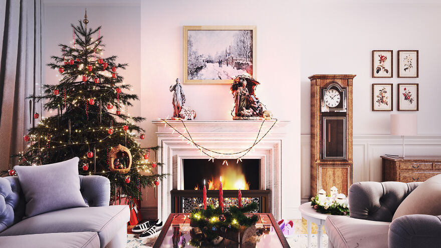 Designer Visualises Different Christmas Decoration Traditions Around The World