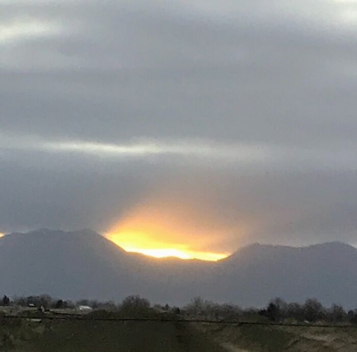 Ah Nothing, Just The Sun Behind The Mountains..
