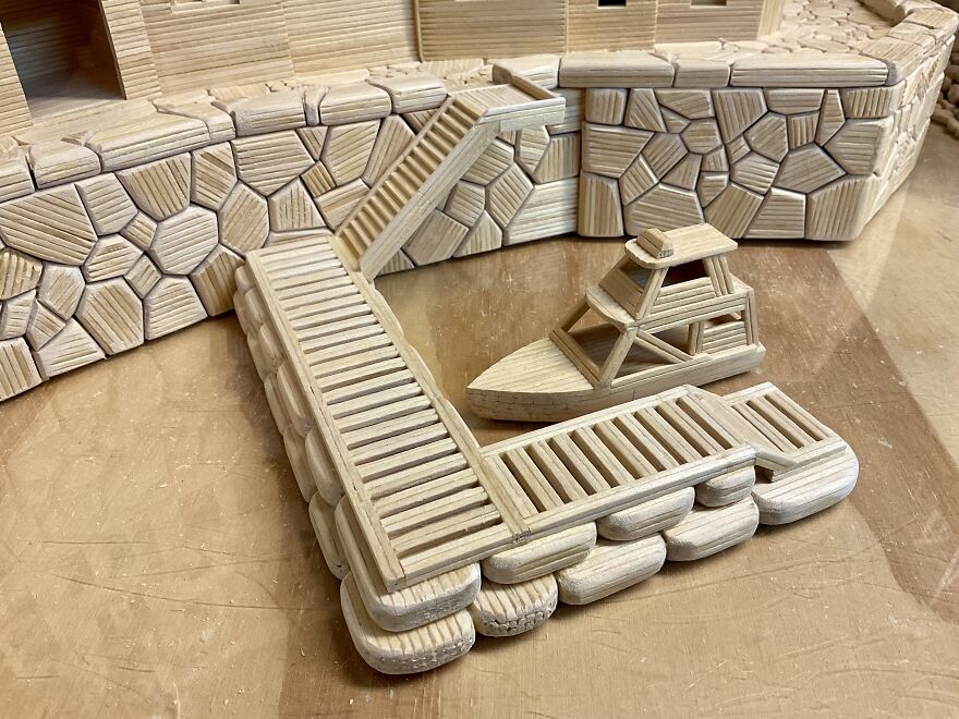 I Glued 425,000 Toothpicks Together To Create A Tiny Metropolis I Glued 425,000 Toothpicks Together To Create A Tiny Metropolis