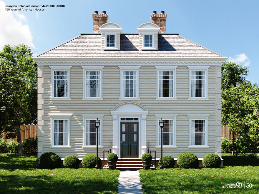 Estos diseñadores visualizaron la misma casa norteamericana en 10 estilos diferentes de los últimos 5 siglos