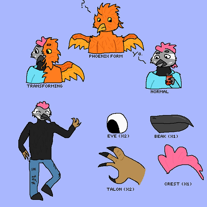 Raptor The Woodpecker -- My Art! :d