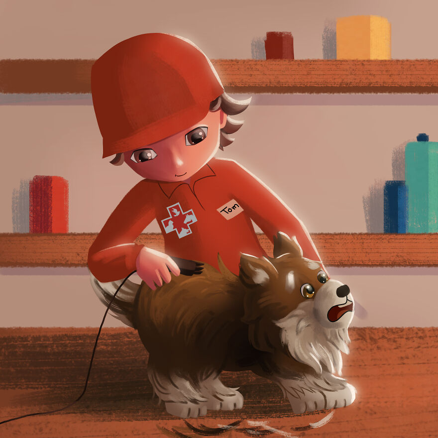 I Created An Illustrated Story About How A Dog Gets Rescued To Teach Children About Animal Welfare