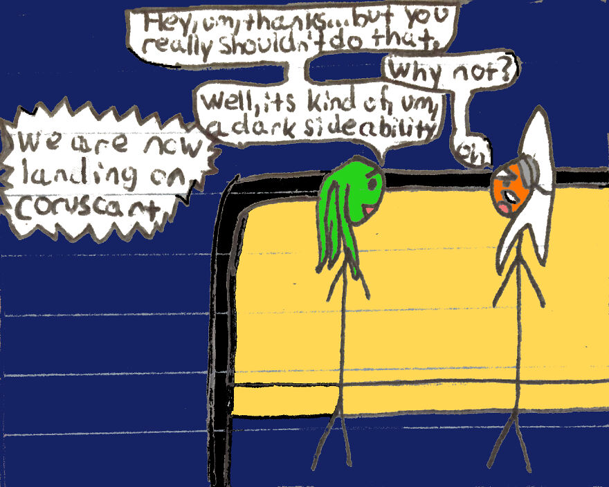 I Make Stick Figure Star Wars Comics, And These Are The First Two Chapters Of A Jedi Academy Fanficion