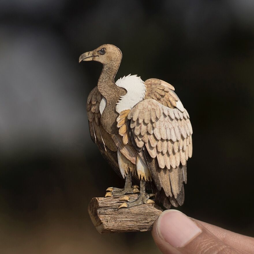 I Created Miniature Paper Cut Artworks Every Day For 1000 Days To Create Awareness About Wildlife I Created Miniature Paper Cut Artworks Every Day For 1000 Days To Create Awareness About Wildlife