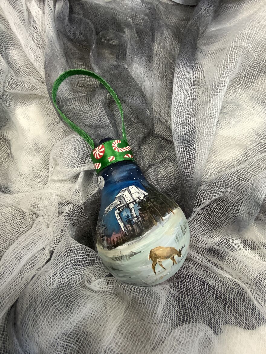 I Transform Burnt Out Light Bulbs Into Unique Christmas Ornaments. I Transform Burnt Out Light Bulbs Into Unique Christmas Ornaments.