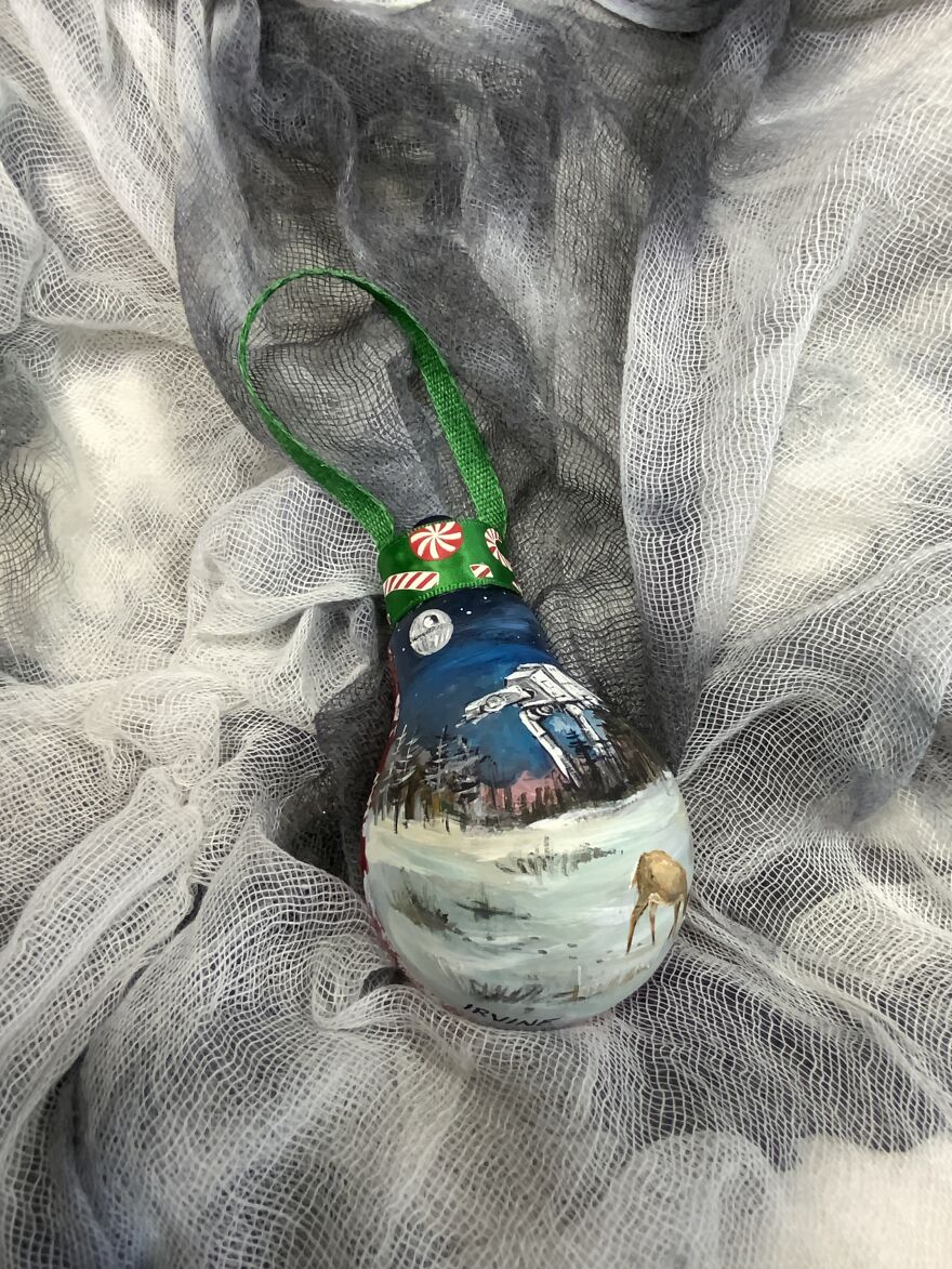 I Transform Burnt Out Light Bulbs Into Unique Christmas Ornaments. I Transform Burnt Out Light Bulbs Into Unique Christmas Ornaments.