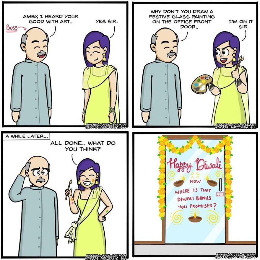 Indian Artist Creates Comics Showing The Difficulty Of Being An Adult Girl