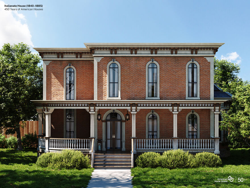 Estos diseñadores visualizaron la misma casa norteamericana en 10 estilos diferentes de los últimos 5 siglos