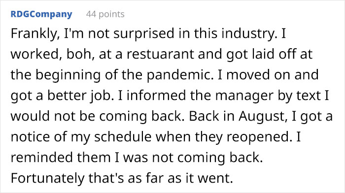 Employee quits job, a few weeks later a new Hotshot manager joins him. 