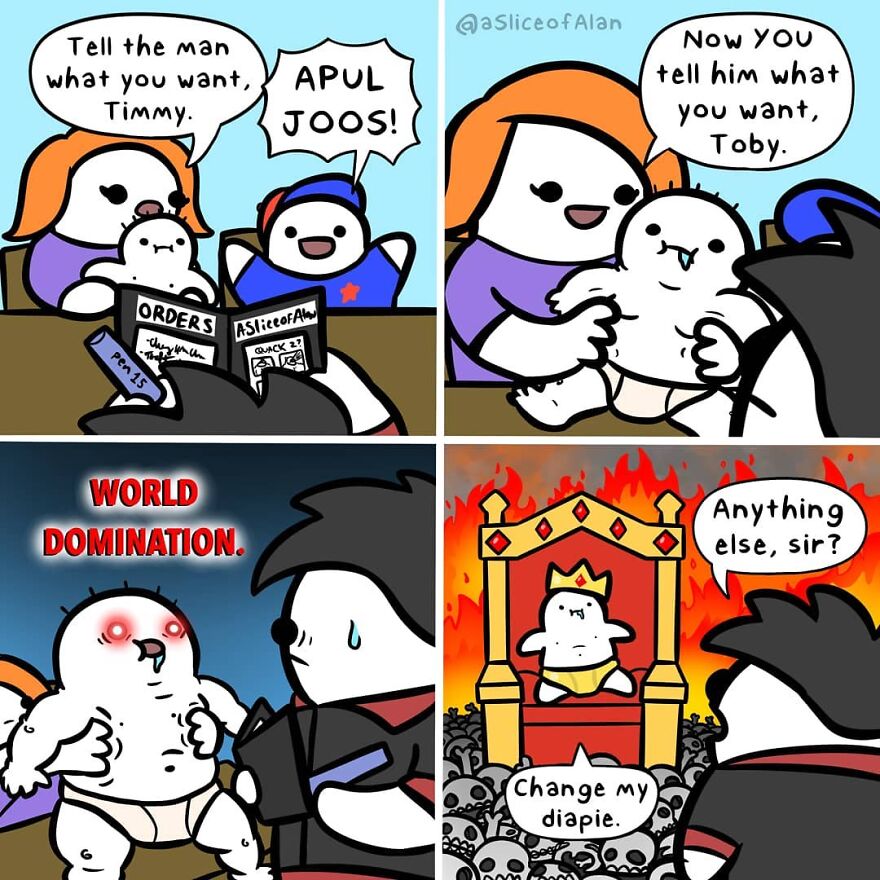 Meet "A Slice Of Alan",the Artist Who Creates Random, Silly And Funny Comics