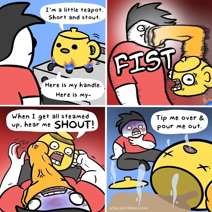 Meet "A Slice Of Alan",the Artist Who Creates Random, Silly And Funny Comics