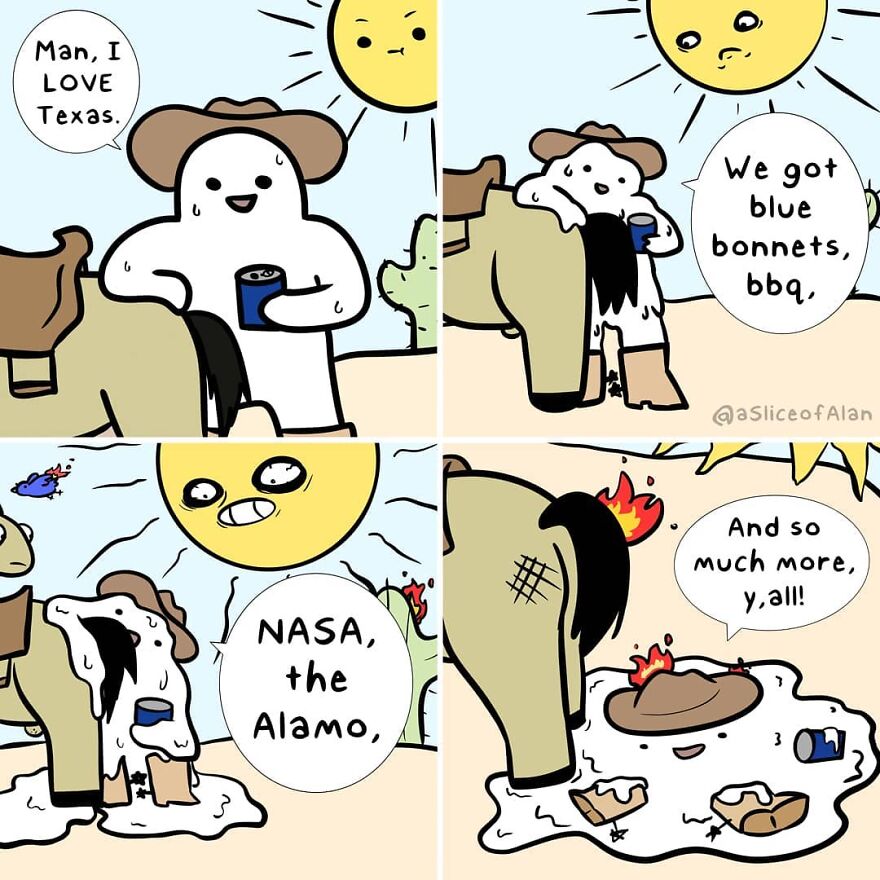 Meet "A Slice Of Alan",the Artist Who Creates Random, Silly And Funny Comics