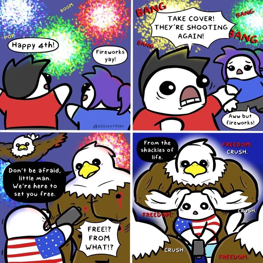 Meet "A Slice Of Alan",the Artist Who Creates Random, Silly And Funny Comics