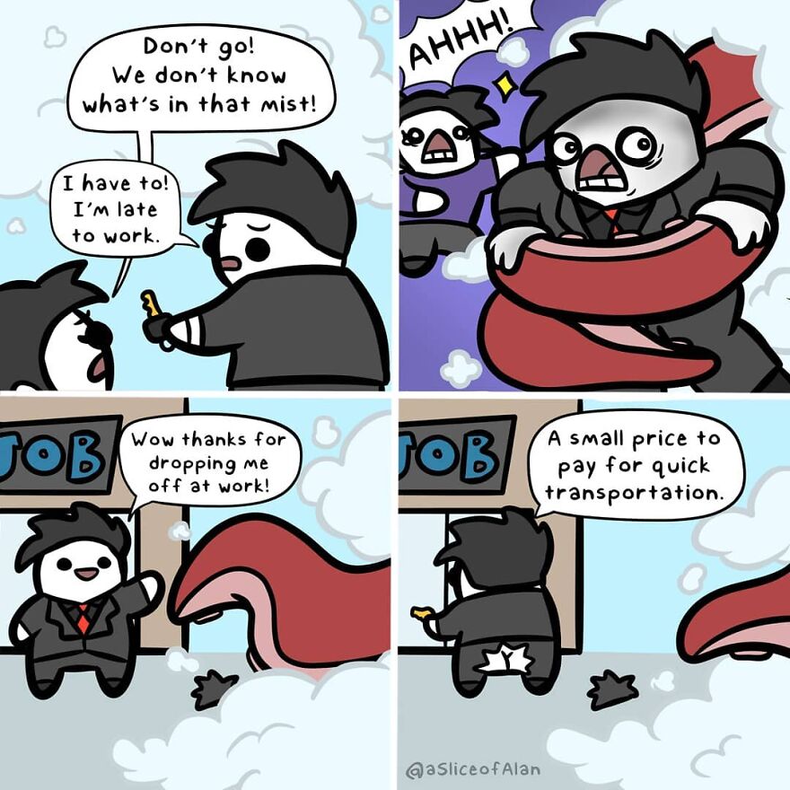 Meet "A Slice Of Alan",the Artist Who Creates Random, Silly And Funny Comics