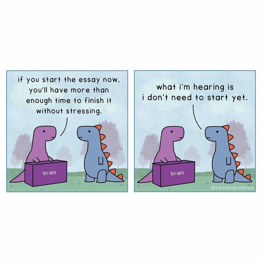 New Honest Comics About Mental Health Illustrated With Dinosaurs