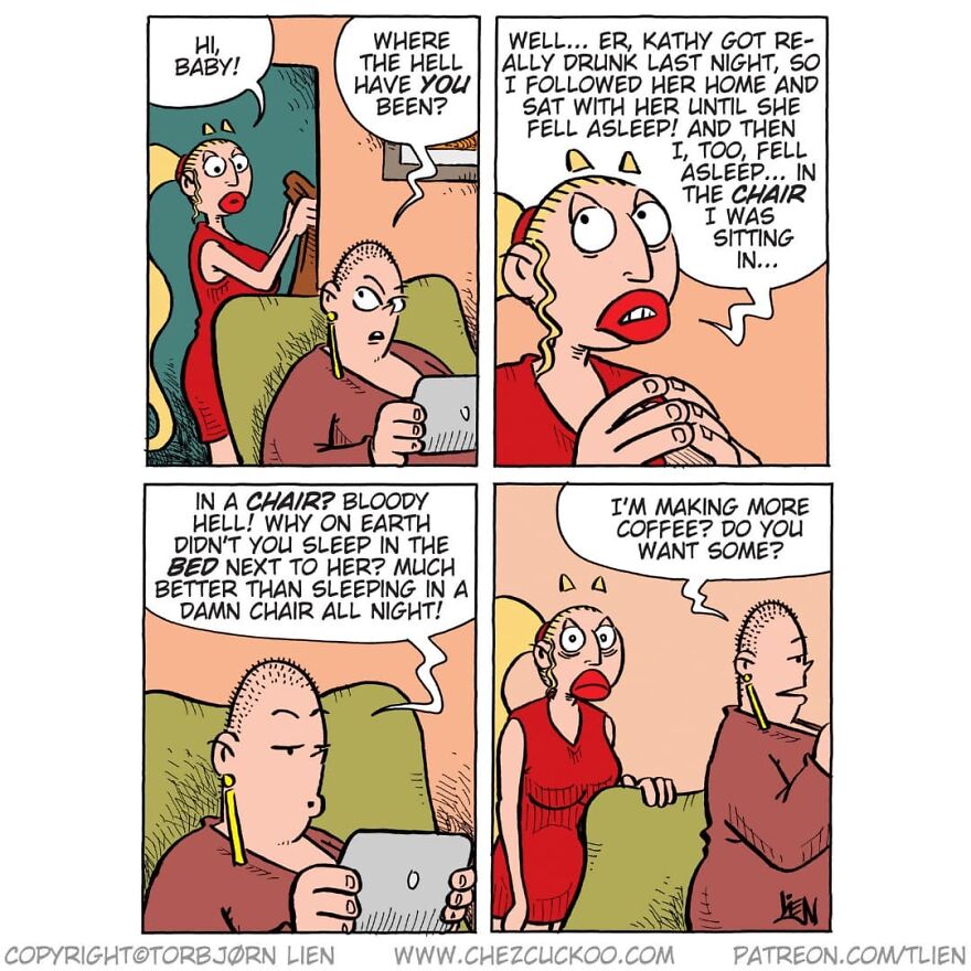 Norwegian Artist Creates Fun Comics With Unexpected Endings