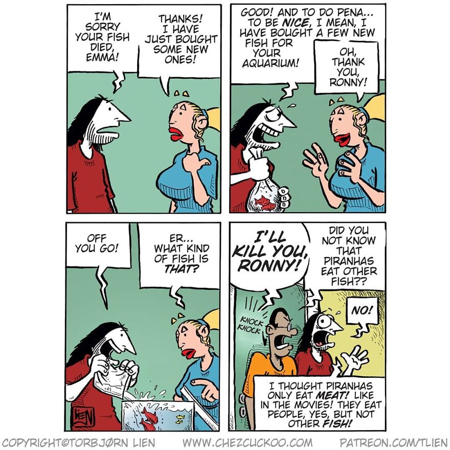 Norwegian Artist Creates Fun Comics With Unexpected Endings