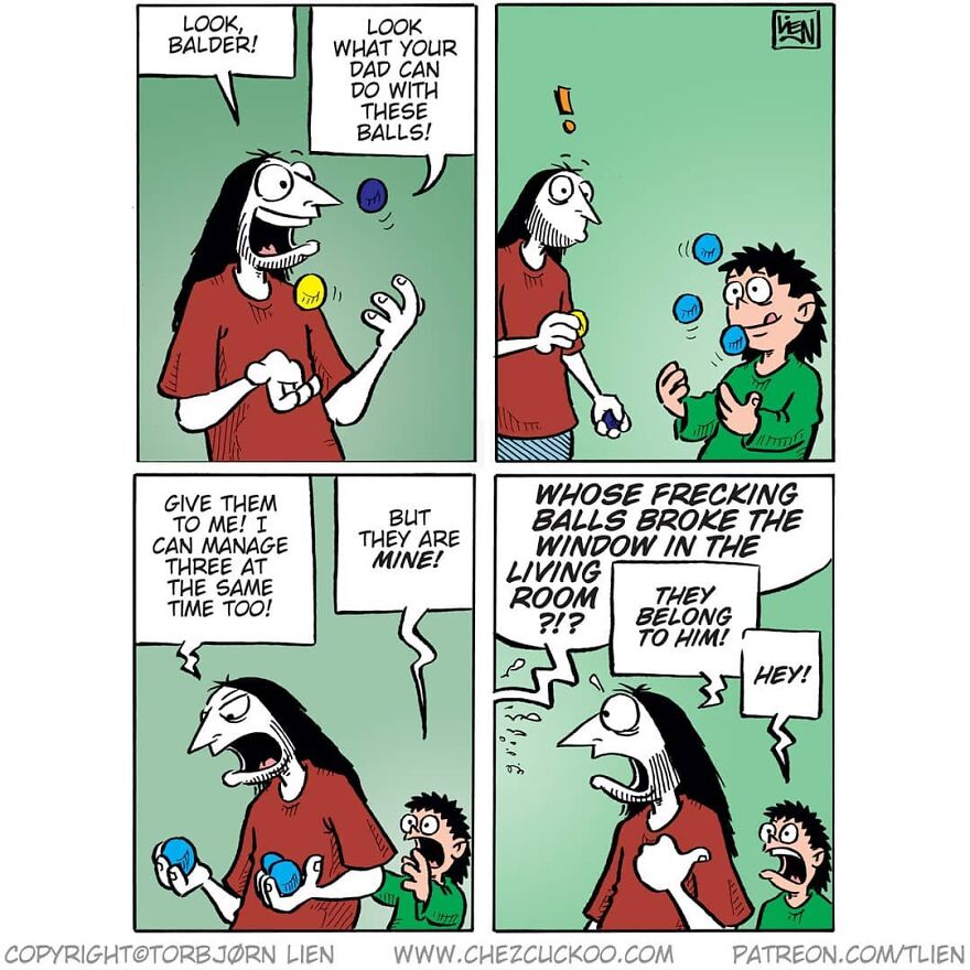 Norwegian Artist Creates Fun Comics With Unexpected Endings