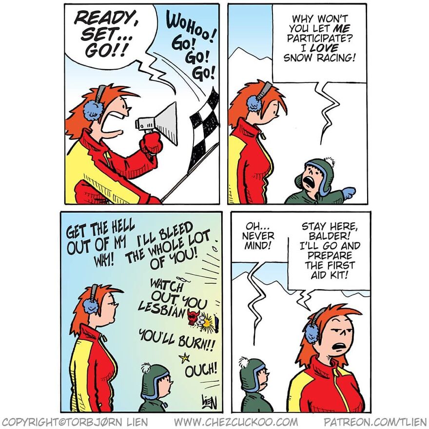 Norwegian Artist Creates Fun Comics With Unexpected Endings