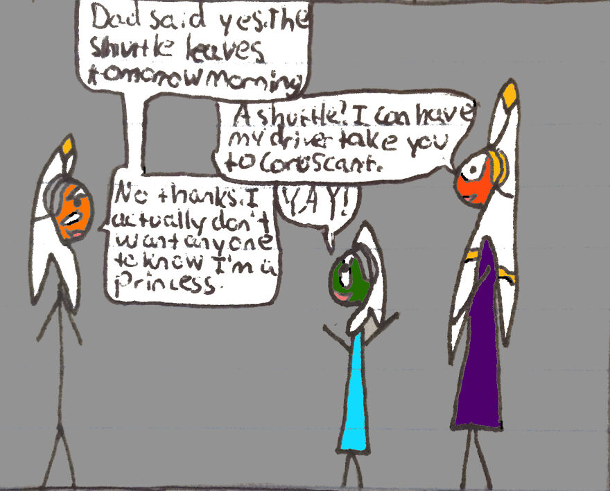 I Make Stick Figure Star Wars Comics, And These Are The First Two Chapters Of A Jedi Academy Fanficion