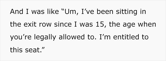 "Sweetie, I’ve Been On Hundreds Of Flights": Woman Cusses At Teen Who Doesn’t Want To Let Her Have The Exit Row Seat She Was Already Settled In "Sweetie, I’ve Been On Hundreds Of Flights": Woman Cusses At Teen Who Doesn’t Want To Let Her Have The Exit Row Seat She Was Already Settled In