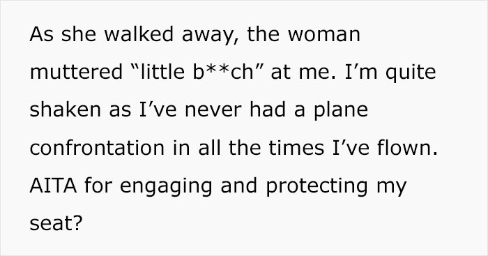 "Sweetie, I’ve Been On Hundreds Of Flights": Woman Cusses At Teen Who Doesn’t Want To Let Her Have The Exit Row Seat She Was Already Settled In "Sweetie, I’ve Been On Hundreds Of Flights": Woman Cusses At Teen Who Doesn’t Want To Let Her Have The Exit Row Seat She Was Already Settled In