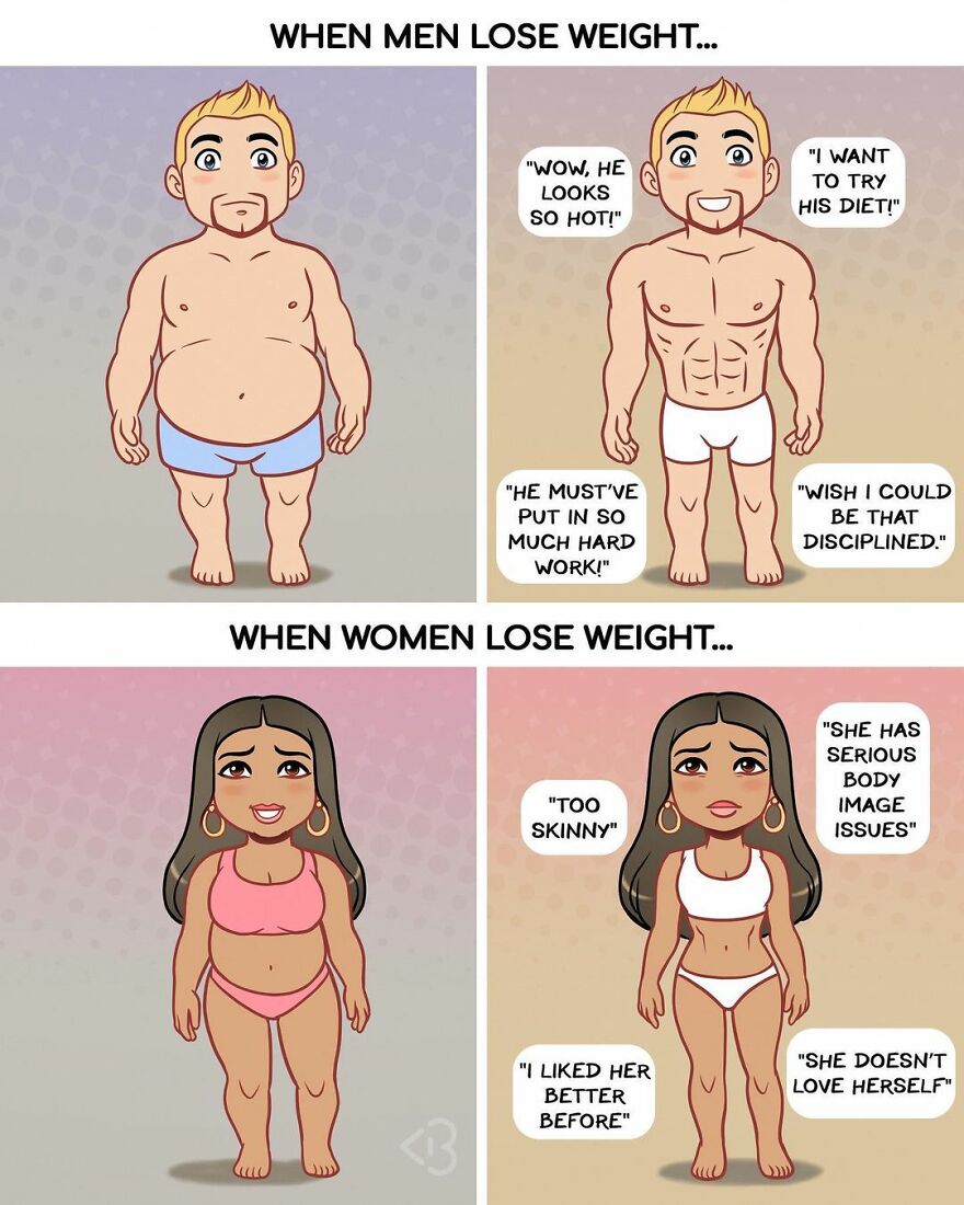 Lose weight to make dick look longer
