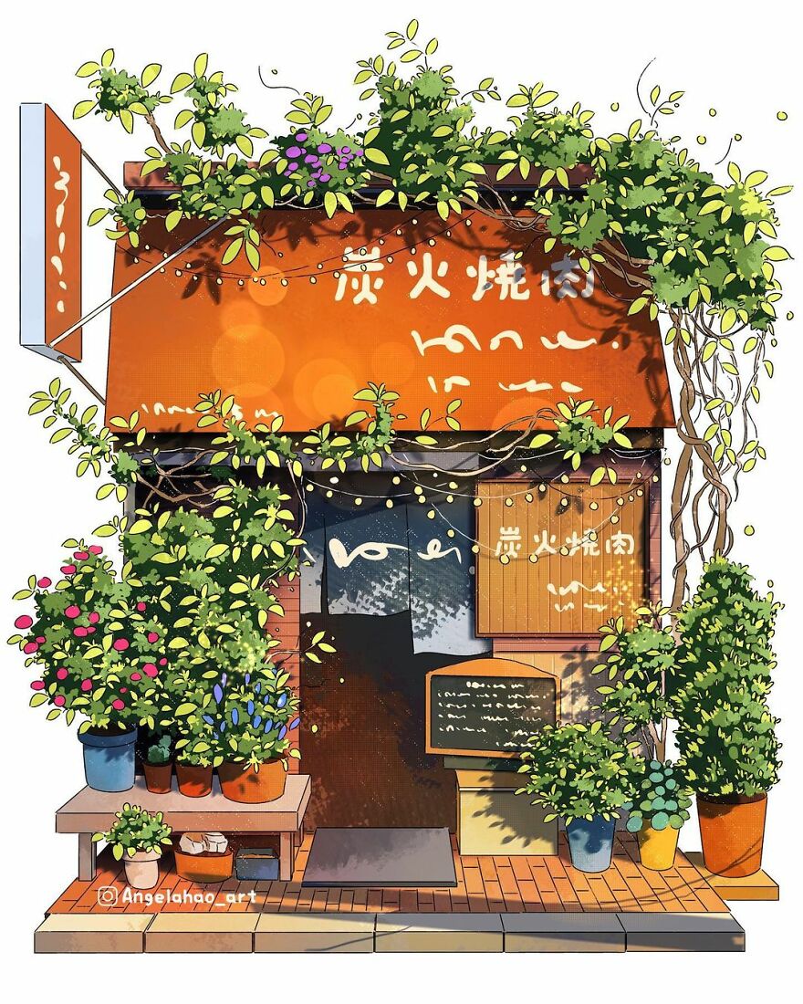 The Most Charming Facades Created Digitally By Artist Angela Hao