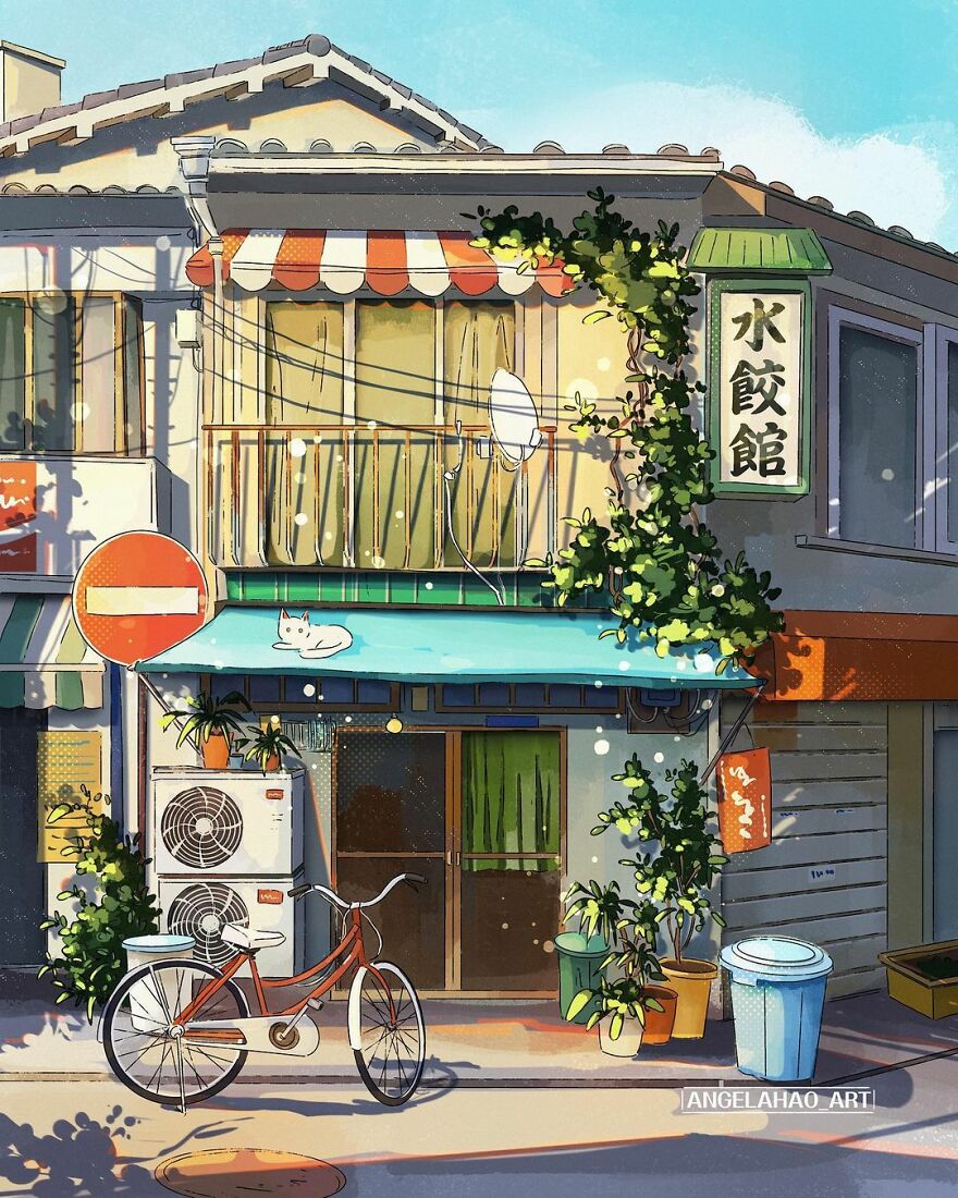 The Most Charming Facades Created Digitally By Artist Angela Hao