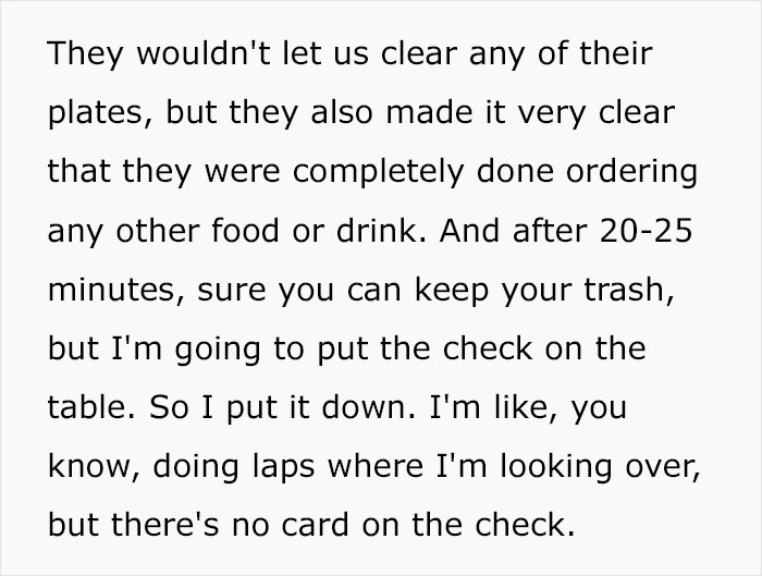 Customers Try To Get Waitress Fired For ‘Bad Service’ So They Don’t Have To Pay The Bill Customers Try To Get Waitress Fired For ‘Bad Service’ So They Don’t Have To Pay The Bill