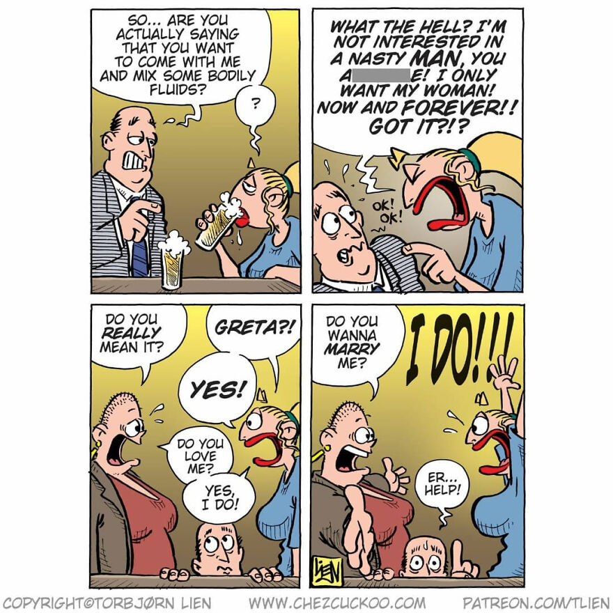 Norwegian Artist Creates Fun Comics With Unexpected Endings