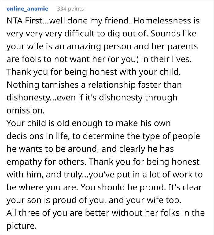 Dad Explains To 16 Y.O. Son That His Grandparents Cut Their Family Off Because Dad Used To Be Homeless, Ends Up Causing Family Drama