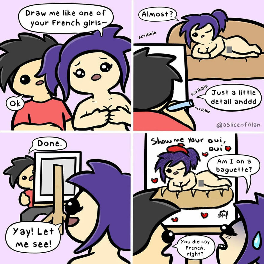 Meet "A Slice Of Alan",the Artist Who Creates Random, Silly And Funny Comics