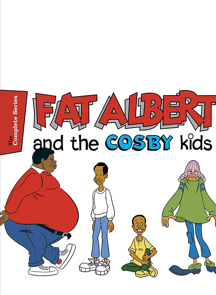 Cover of "Fat Albert and the Cosby Kids" featuring cartoon characters from the unforgettable '80s cartoon series.