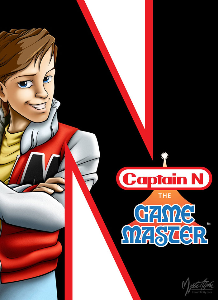 Animated character from Captain N the Game Master, a classic 80s cartoon known for its nostalgic video game themes.