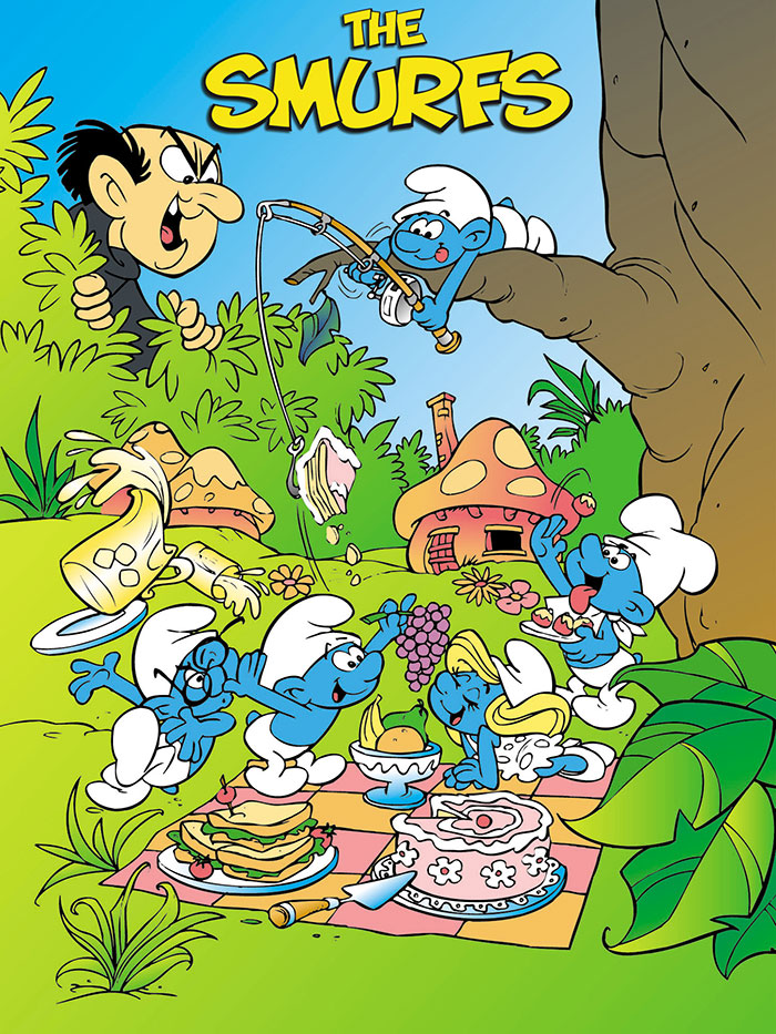 Poster for The Smurfs animated tv show