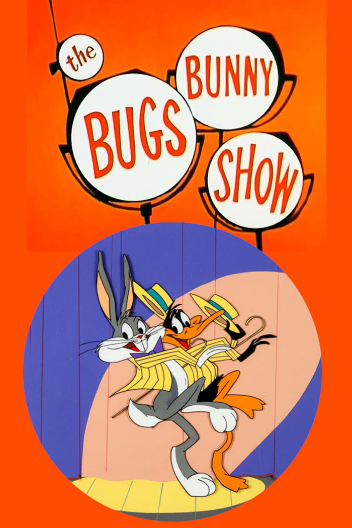 The Bugs Bunny Show title card and characters in classic '80s cartoon animation.