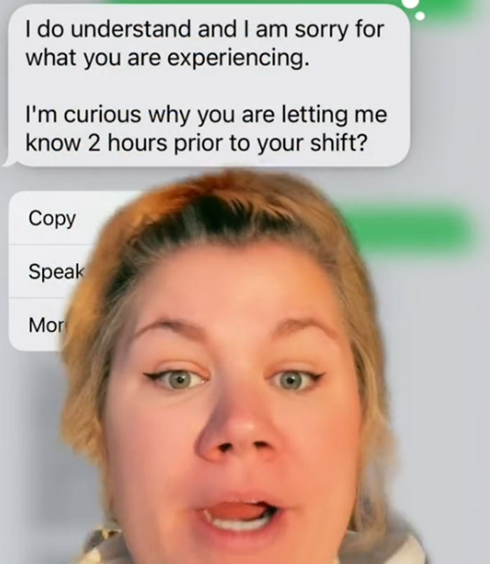 Woman Informs Her Boss That Her Sister Is Dying And She Won't Come To Work, She Responds With Passive-Aggressive Messages Woman Informs Her Boss That Her Sister Is Dying And She Won't Come To Work, She Responds With Passive-Aggressive Messages