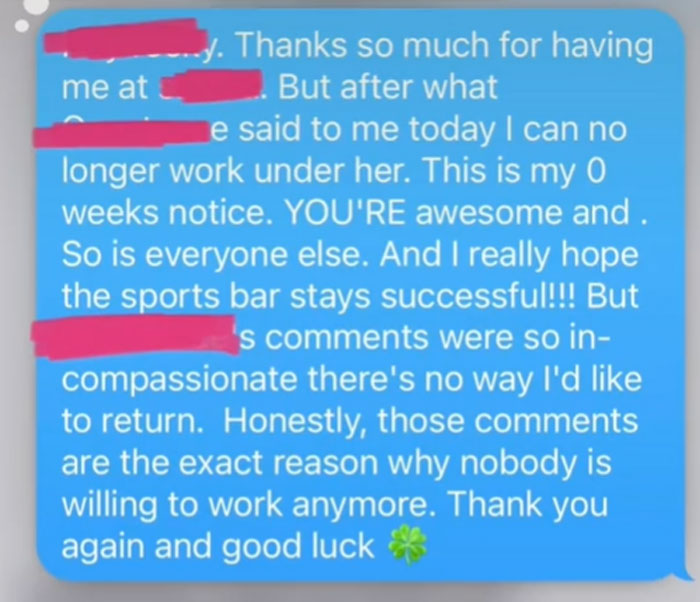 Woman Informs Her Boss That Her Sister Is Dying And She Won't Come To Work, She Responds With Passive-Aggressive Messages Woman Informs Her Boss That Her Sister Is Dying And She Won't Come To Work, She Responds With Passive-Aggressive Messages