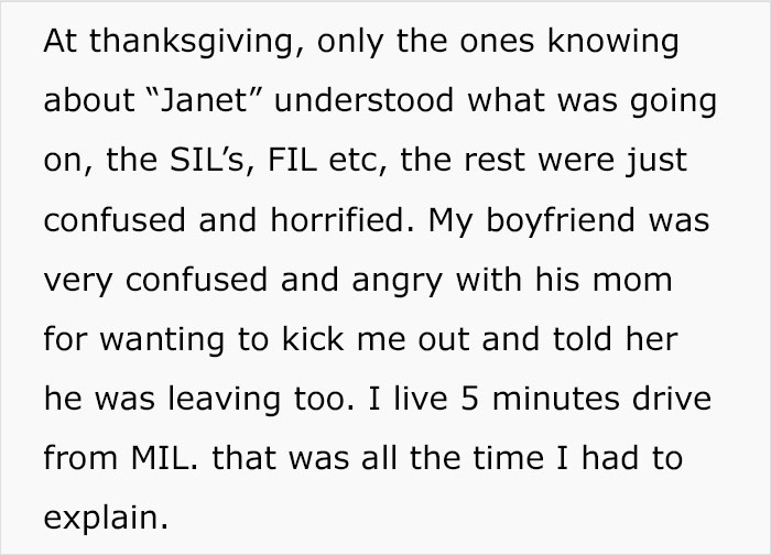 woman asks if it was wrong "to waste" Thanksgiving because her boyfriend's mom keeps calling her by her ex's name