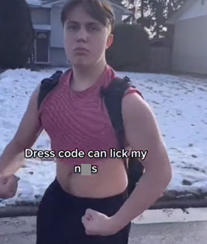 Video of high school boys wearing crop tops to protest sexist school dress code is going viral