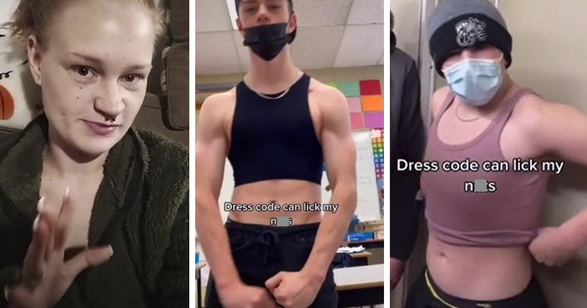Video Of High School Boys Wearing Crop Tops To Protest Sexist School Dress Code Is Going Viral - Vimarsana News