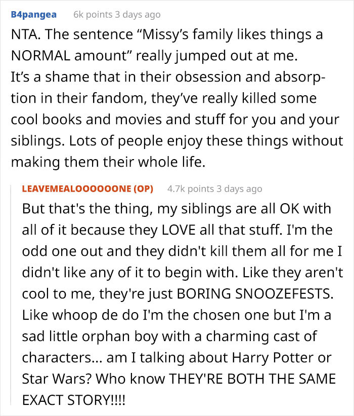Hardcore Harry Potter Fans Force Their Obsession On Their Daughter, She Finally Rebels, Causes Family Drama