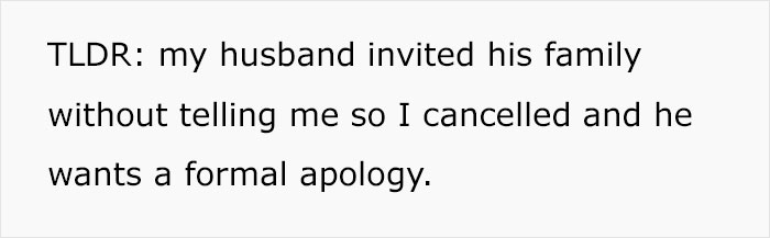 Husband Disrespects Wife By Inviting His Huge Family Over For A 5-Day Christmas Celebration Without Asking Her Husband Disrespects Wife By Inviting His Huge Family Over For A 5-Day Christmas Celebration Without Asking Her
