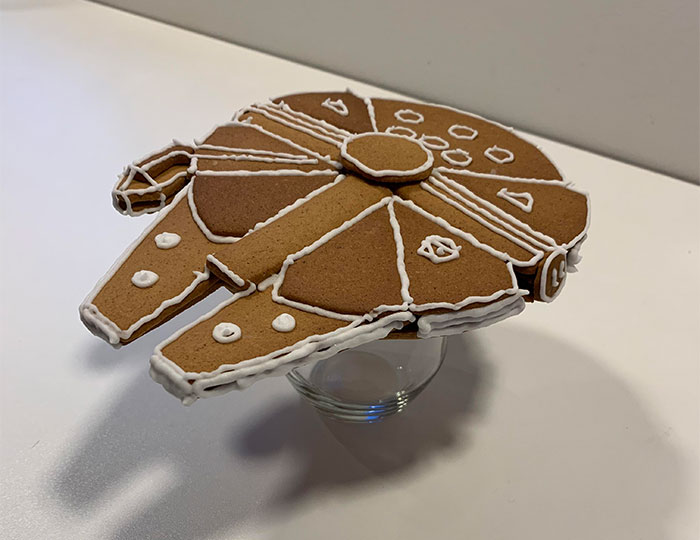 My Dad Made A Ginger Bread Millennium Falcon
