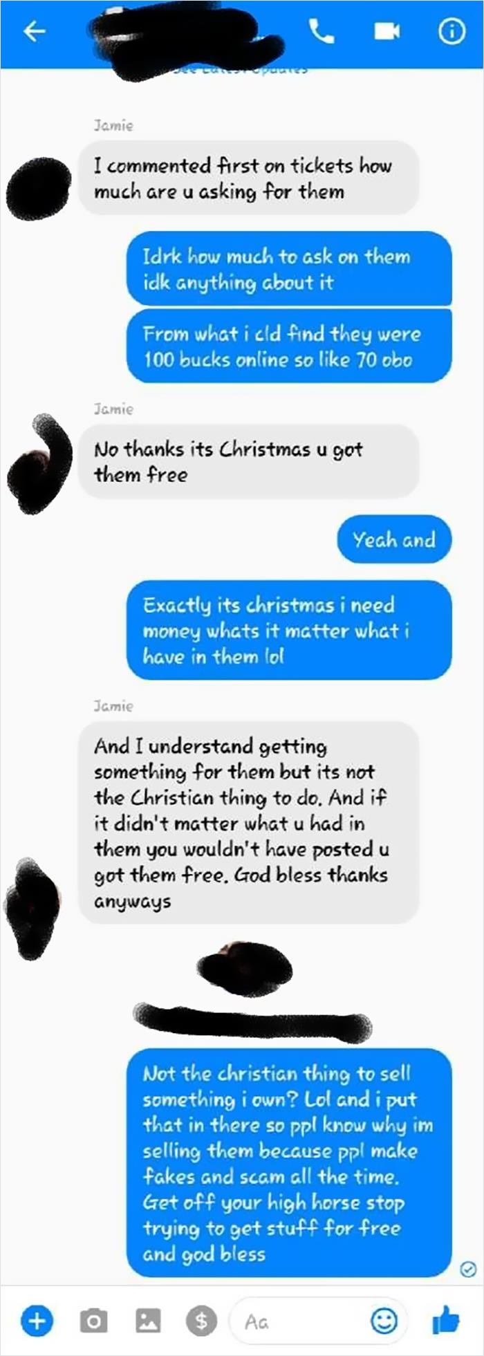 My Brother Won Some Basketball Tickets At Our Work Christmas Party Last Night. Not Being A Basketball Fan, He Decided To Try To Sell Them To Make Money To Go Towards Our Parents Christmas Present. As You Know, It's Choosy Beggars Favorite Time Of The Year!